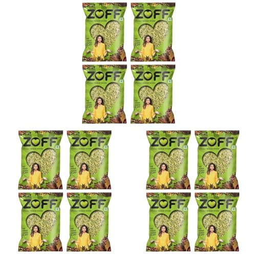 Image of ZOFF Big Fennel Whole - Saunf in Fresh - for Cooking, Digestion & Refreshing Beverages - Extra-Large, Aromatic, 100% Natural - 400g (Pack of 3)