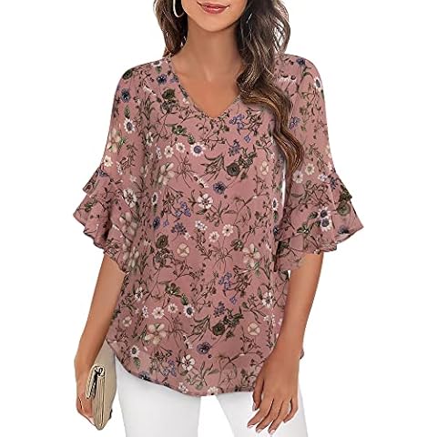 VALOLIA Floral Blouse for Women Cover
