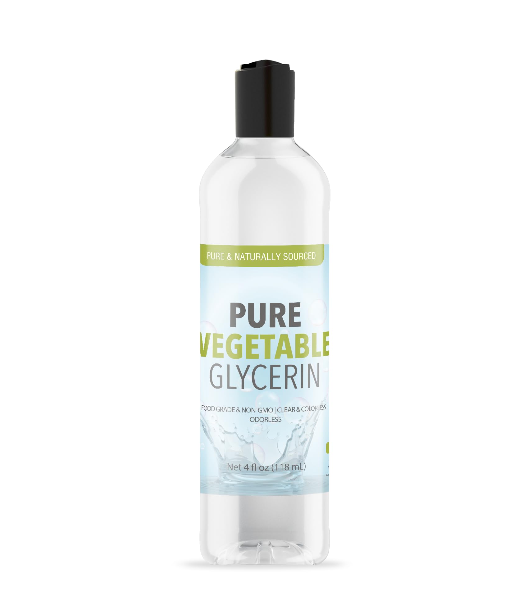 Pure Original Ingredients Vegetable Glycerin (4 fl oz) Food Grade, Vegan, Hypoallergenic, Odorless, Colorless