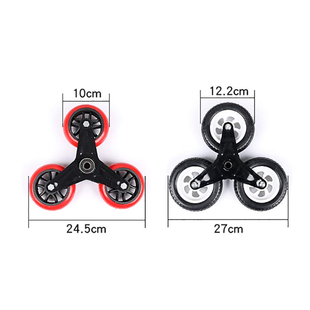 Carrito utilitario plegable resistente con ruedas de escalada, carrito de compras portátil multifunción para suministros de construcción y equipaje