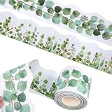 Classroom Bulletin Board Borders Boho: 36ft Eucalyptus Bulletin Board Border Classroom Decor, Two...