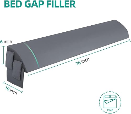 Miniatura 6 de . Almohada de cuña de camacuña de colchónalmohada de cabeceroalmohada de refuerzo para cerrar el espacio entre tu colchón y cabecera (76 x 10 x 6
