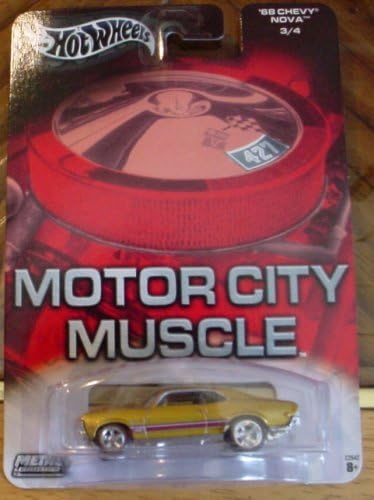 Hot Wheels Motor City Muscle '68 Chevy Nova 3/4 Gold