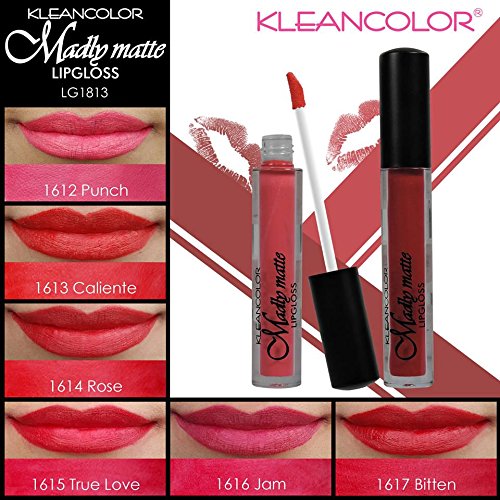 6pcs Kleancolor Madly Matte Lipgloss Lip Gloss Red Set Rich Color Long Lasting