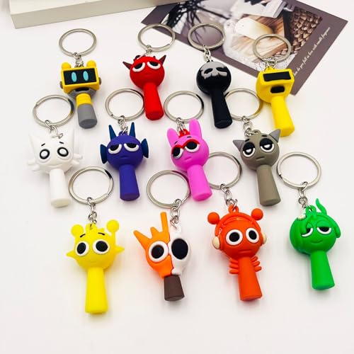 Image of Keychain Sprunky Monster Hanging Key Chain Game Keychain for Modern Home Decor