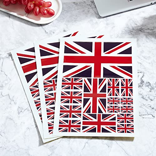 Image of CANTENDO 3Pack U.K Flag Decal - U.K Flags Reflective Vinyl Car Stickers - for Car Window Bumper Waterproof Sticker (12 x 8.5 Inch)