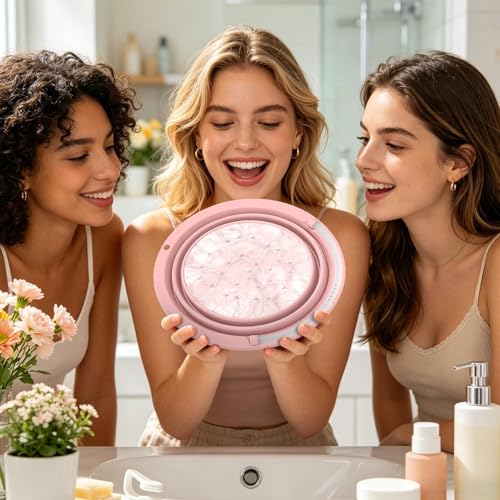 Bol de hielo facial plegable para refrescar tu rutina matutina en casa o de viaje 2