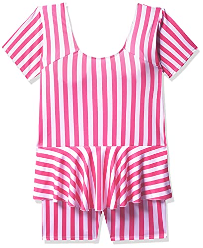 Image of I-SWIM LADIES COSTUME IS-104 WHITE /PINK LINES SIZE 3XL WITH GOGGLES SILICONE IS-1600 WITH POUCH BLACK