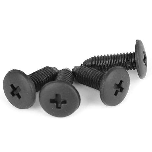 Miniatura 5 de 100 unids 0.236 in remaches de plástico del coche cuerpo plástico empuje Pin remaches sujetadores negro parachoques parachoques Pin Clip