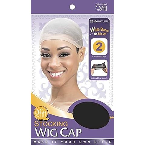 Pack Of 2 Light, Breathable & Stretchy Stocking Wig Caps-Nude Cover