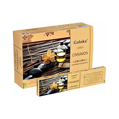 GOLOKA RÄUCHERSTÄBCHEN ZIMT AROMATHERAPIE 15 G. X 12 PACKUNGEN = 180 G Cover