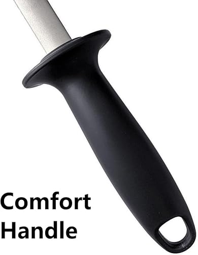 Miniatura 4 de Varilla afiladora de cuchillos profesional de acero de diamante de 12 pulgadas  Cocina, hogar o caza  Master Chef, Hunter o Home Gourmet Varilla