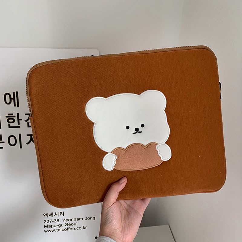Funda para portátil de 11-15 pulgadas con diseño Fairycore marrón miniatura 4