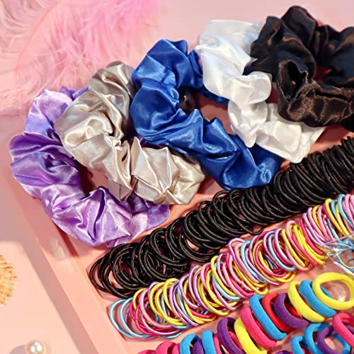YANRONG 2155PCS Hair Elastics & Scrunchies Set - Price Drop