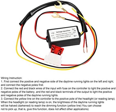 DRL Controller, Daytime Running Light Controller, Dimmer and Delay Module Kit Smart LED Dimmer Automatic On Off Smart LED Set for Cars, Trucks, SUV