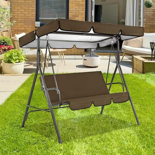 Toldo de repuesto para columpio de 77.9x49 pulgadas impermeable para jardín 4