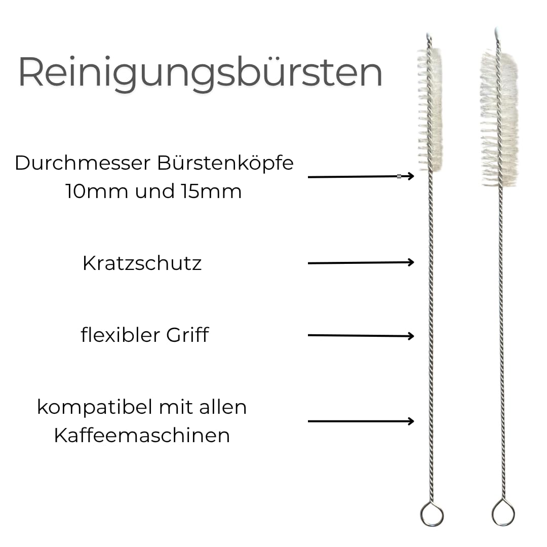 Wartungssatz für Krups EA XP ES & Rowenta Kaffeevollautomaten - Dichtung O-Ringe Ersatzteile Silikonfett für Brühkolben Brüheinheit Brühgruppe - Set29.4 mit Dichtungen, Silikonfett und 2 Bürsten
