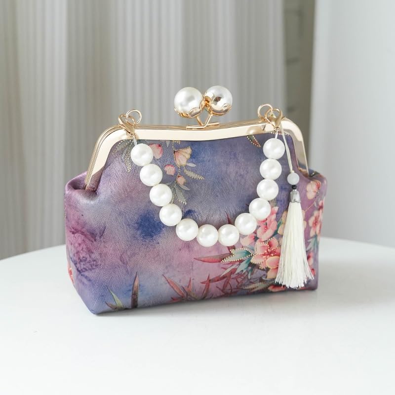 Simple, Vintage Retro Traditional Hand held Shoulder bag for Cheongsam Dresses Dinner for party, cocktail party, wedding image 2