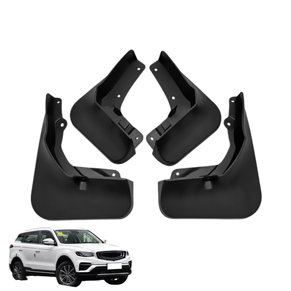 Faldillas antibarro Geely Atlas evitan daños por piedras con su diseño antiarañazos duradero