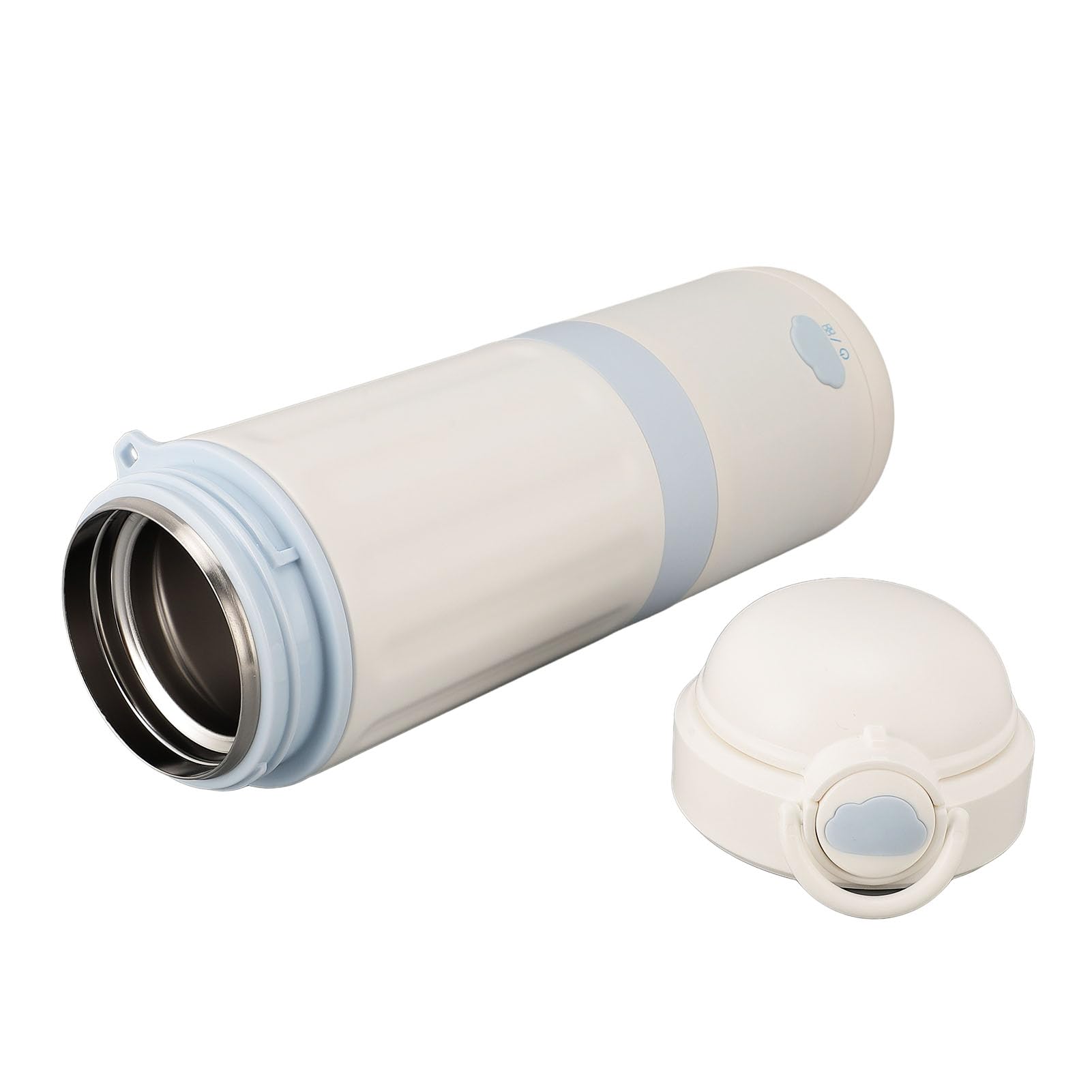 Calientabiberones Portátil, Calienta Biberón De Viaje De Acero Inoxidable De Doble Capa De 500ml Hervidor Eléctrico De Viaje Inalámbrico Y Recargable Por USB Para Leche Materna
