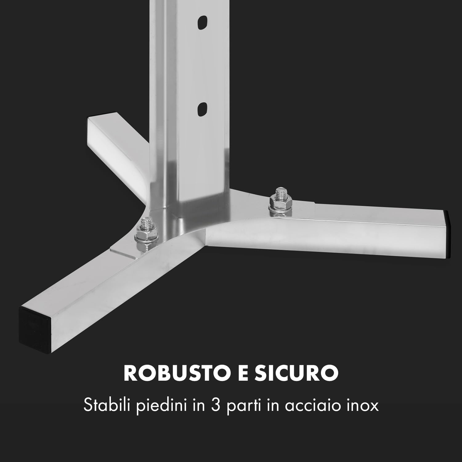 Klarstein Girarrosto Elettrico per Barbecue 12W, Girarrosto per Maialino, Spiedo Elettrico con Altezza Regolabile, Spiedo Barbecue con 3 Piedi in Acciaio Inox, Gira Maialino