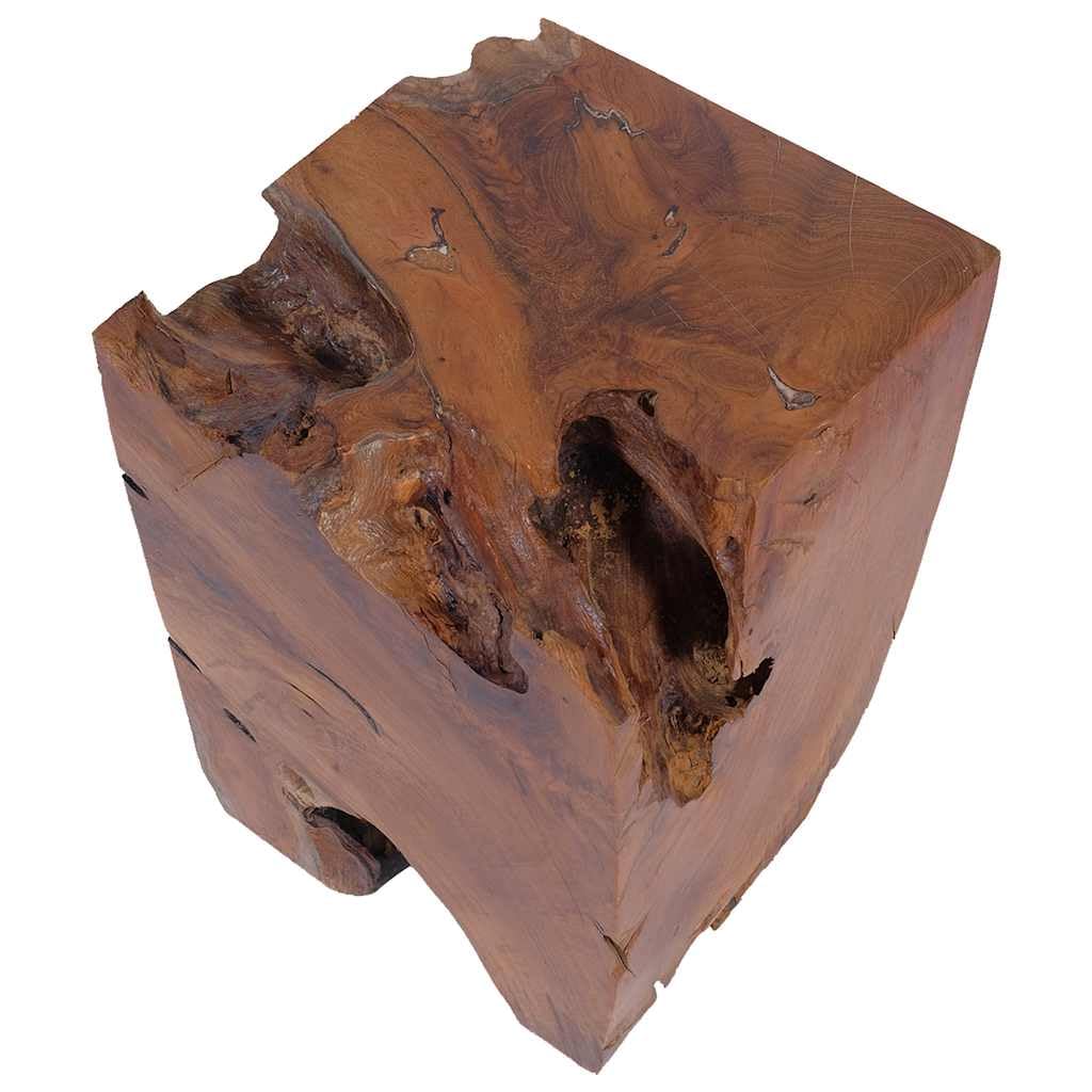 Generico Sgabello in Legno Massello di Teak,Marrone,18.35kg,243469