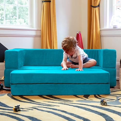 Jaxxziplinekidssofalargeottoman3in1foldoutsofabigkidseditionteal  Urban Country Home Decor Jaxx zipline kids sofa large ottoman 3 in 1 fold out sofa big kids edition teal  urban country home decor