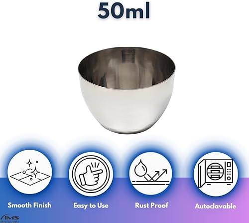 Miniatura 5 de Vasos de acero inoxidable con forma alta para ciencia, equipo de laboratorio de química de grado industrial con alta tolerancia al calor,