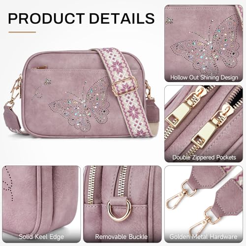 Crossbody Purse for Women Vegan Leather Small Crossbody Bags with Adjustable Strap Multiple Pockets4
