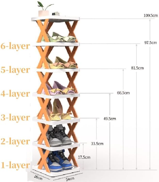 Miniatura 2 de Enthowother Organizador de almacenamiento de zapateros multicapa, zapatero creativo multicapa (verde, 4 capas)