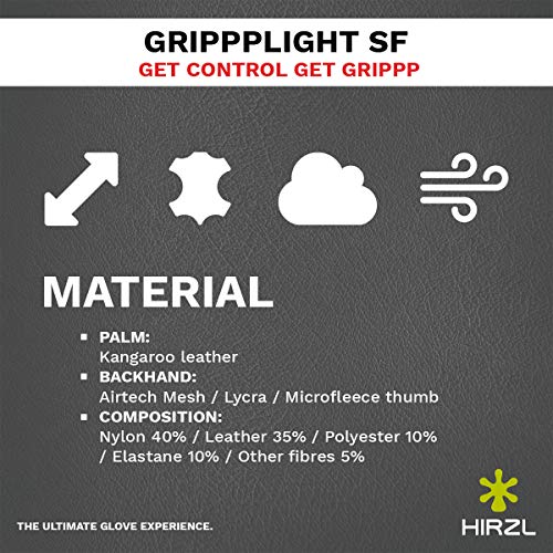 Guantes HIRZL Grippp Light SF cuero corto para ciclismo miniatura 4