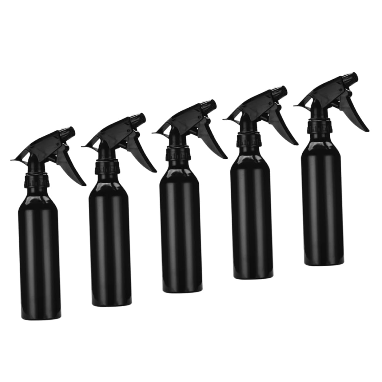5pcs Mist Atomizer Squirt Bottles for Liquids Spray Watering Bottle Water Hair Sprayer Empty Perfume Atomizer Spray Refillable Container Spray Bottle Trigger Empty Bottle Black