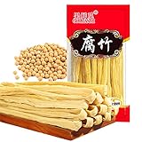 JTEDZI Dried Bean Curd Stick, 17.63oz(500g) Dried Beancurd Sticks, 腐竹, Non-GMO Asian Dried Tofu Sk