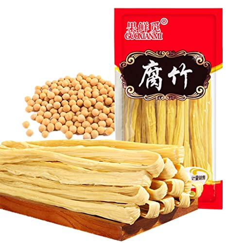 Jtedzi Dried Bean Curd Stick, 17.63Oz(500G) Dried Beancurd Sticks, 腐竹, Non-Gmo Asian Dried Tofu Skin Yuba, Good Source Of Protein, Great Gourmet Gift, For Stir-Fry, Hot Pot, Cold Salad #TOP14