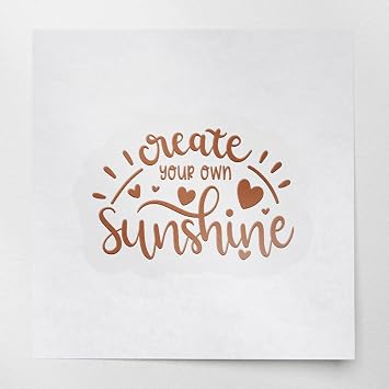 Decal Stickers of Create Your Own Sunshine Nut Brown Set of 2 Premium Waterproof Decal Stickers for Laptop Smartphone Car Dirt Bike Wall Room Mason Jar Bathtub Door - BICVER1c27186NB0124