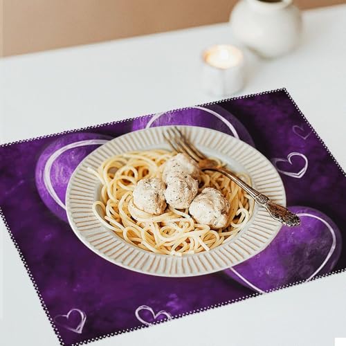 Sets de table imperméables x6 lavables protégeant votre nappe de la chaleur