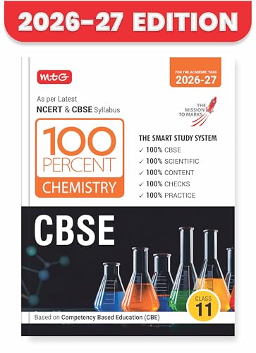 Image of MTG 100 Percent NCERT & CBSE Chemistry Class 11 For 2026-27 Exam | As Per Revised NCERT Textbooks Syllabus | Theory, Concept Map, MCQs, Practice Paper & Exam Drill Available All in One Book