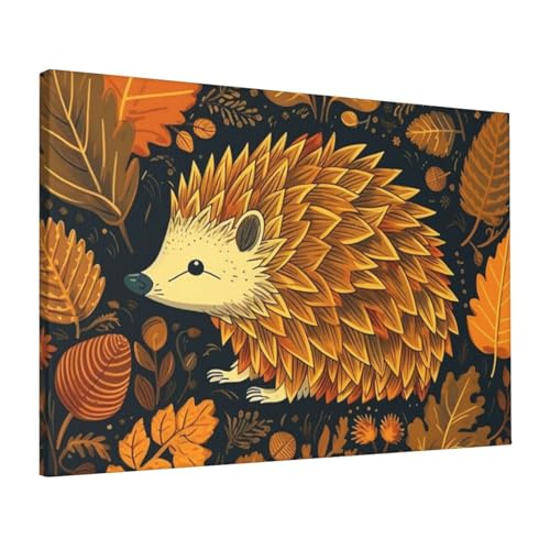Toile hérisson mignon cadeau idéal pour décoration de chambre d'enfant