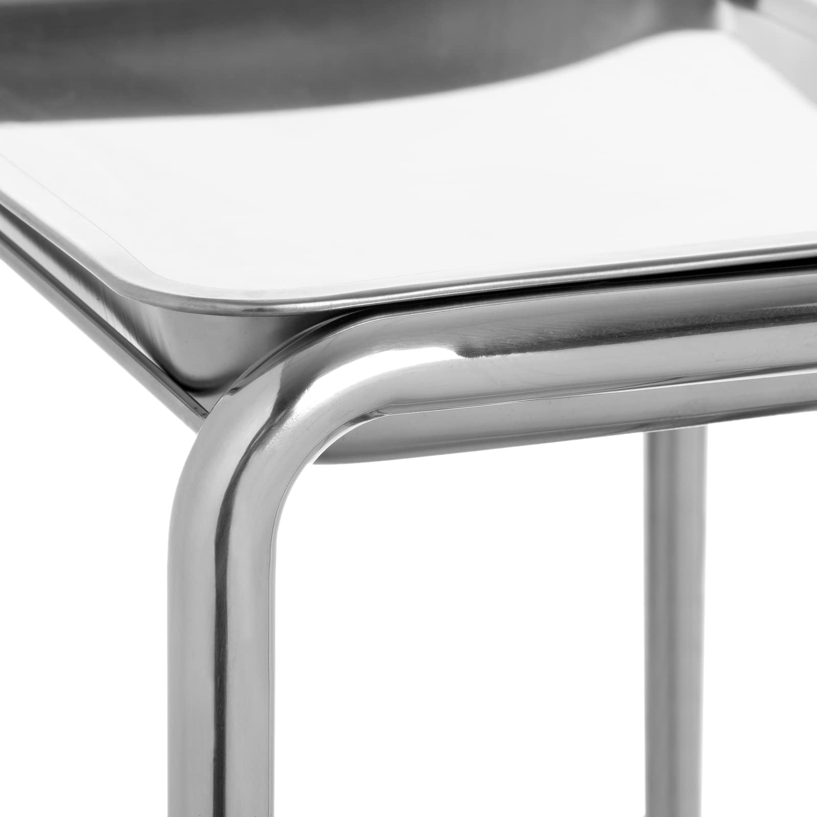 PrimeMatik - Mesa Auxiliar para Instrumental quirúrgico en Acero Inoxidable 61.5 x 40 x 84