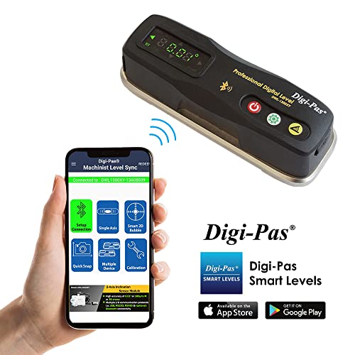 Digi-Pas 2-Achsen-Präzisions-Messgerät DWL1300XY, Bluetooth (0,2 mm/M), 15 cm