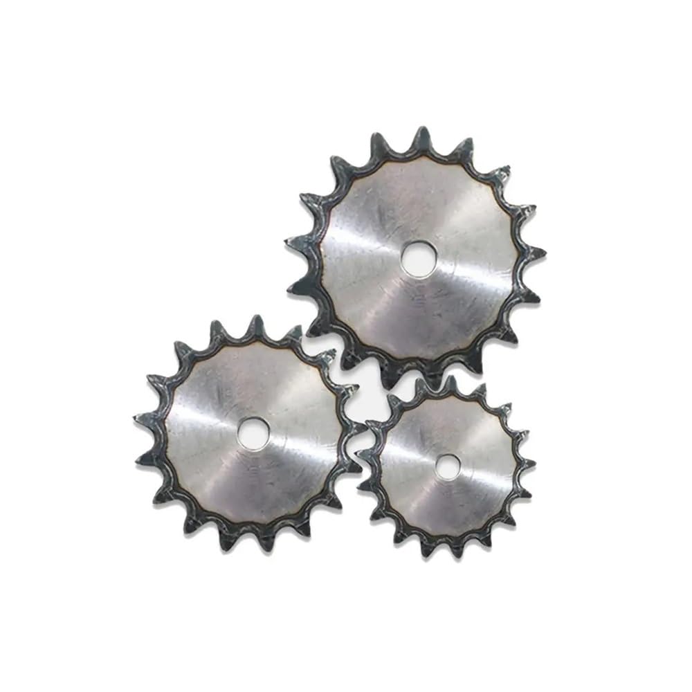 Piñón de cadena de rodillos, Cadena de rodillos dientes Piñón plano 08B 10-25 Paso 12,7 mm Orificio proceso acero al carbono(12 Teeth(Bore 12mm)