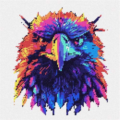 Pepita Needlepoint Canvas: Neon Eagle, 10