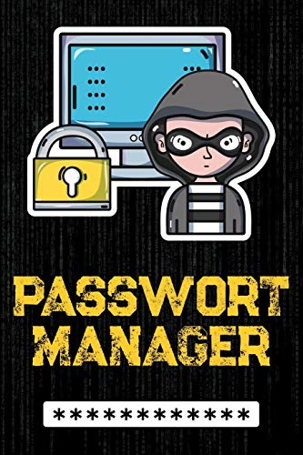 Passwort Manager: Organizer zum sicheren Aufschreiben aller wichtigen Zugangs- und Login-Daten für...