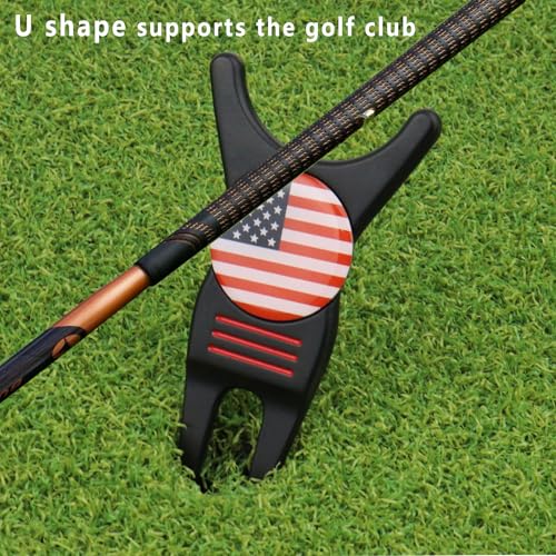 Wild Lily's Spring Golf Divot Repair Tool with Removable Magnetic Golf Ball Marker Alignment, Golf Divot Tool with Alignment Lines on Both Sides - Image 5