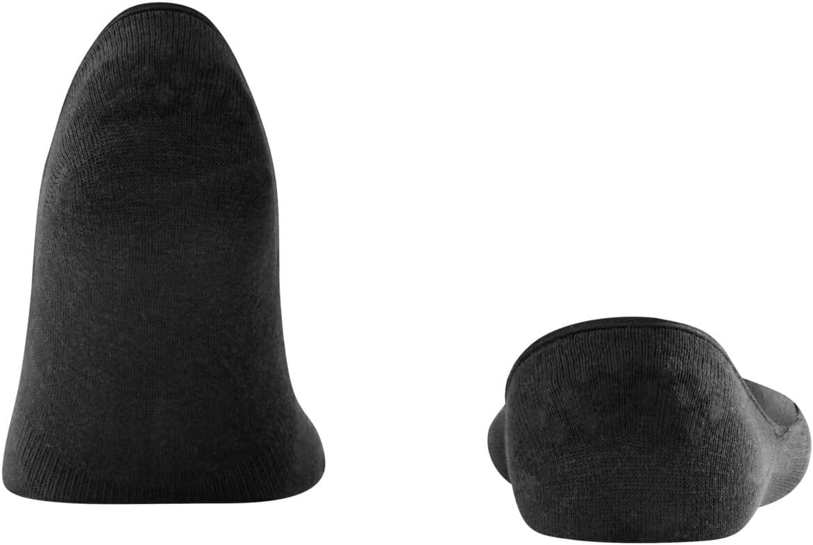 FALKE Men's Step Medium Cut No Show Socks, Light and Cool, Sustainable Cotton, Non Slip Heel Grip, Skin Friendly, Black (Black 3000), 8-9, 1 Pair - Image 2