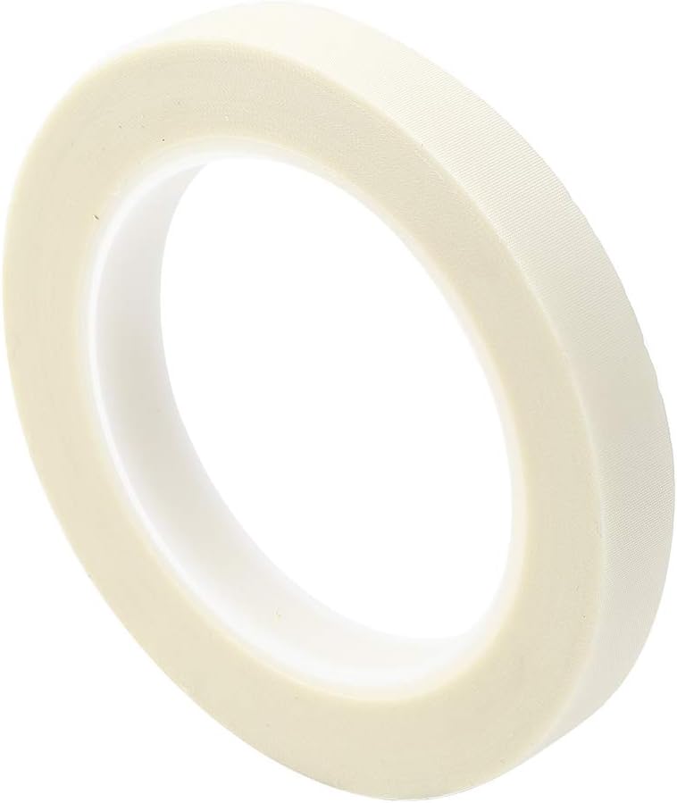 – Glass Cloth Electrical Tape, High Temperature Masking Tape Flame Retardant Firm Single Sided Sealing Adhesive Tape Glass Fiber Cloth Tape, Heat Resistant for Transformer Motors, White 15mm x 30m