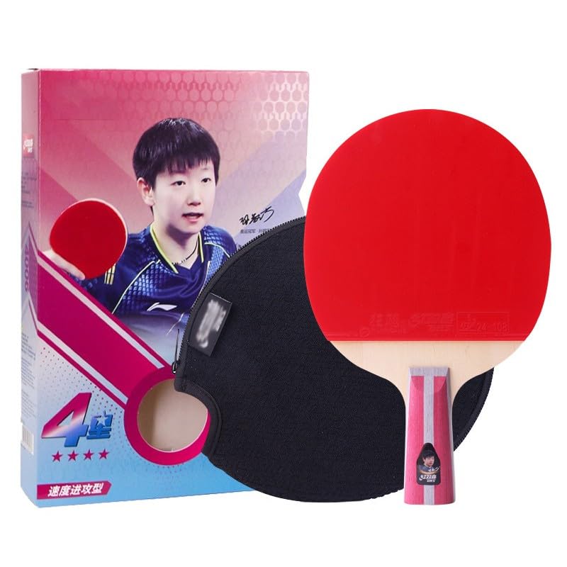 JITEM Ping Pong Paddle,Professional Table Tennis Bat, Advanced Performance Table Tennis Racket, Ping Pong Bat for High-Level Training, ITTF Approved Ping Pong Racket(Color:B)