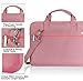 Voova Laptop Bag Carry Case 13 13.3 14 Inch with Shoulder Strap,Computer Sleeve Compatible with MacBook Air M1 2020,MacBook Pro 13/14 2021,13.5" Surface Laptop 3/4,Dell Acer HP Notebook, Pink
