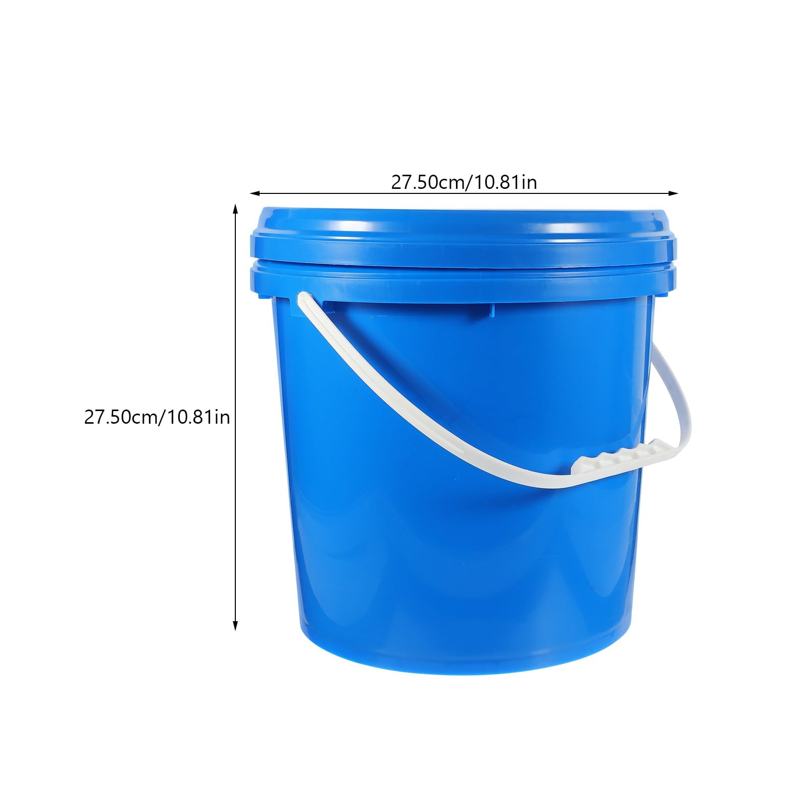 SHERCHPRY Praktischer 10-Liter Hdpe Farbeimer mit Deckel Luftdicht Verschließbar Blau für Farbe Verpackung und Tägliche Aufbewahrung