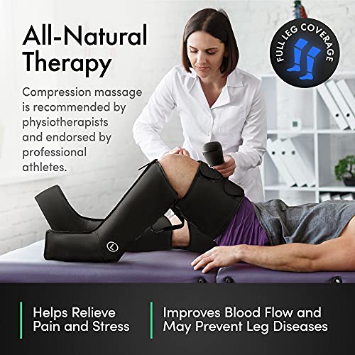 Reathlete Leg Massager | Rechargeable & Portable Sequential Compression Device With Digital Controller & Bag | New Sleeve Design Scd Machine For Legs | Muscle Pain Relief Thigh, Calf & Feet Massager #TOP5